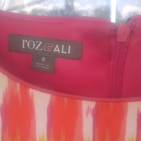 Roz &Ali fun multicolor midi dress size 8 - Picture 3 of 8